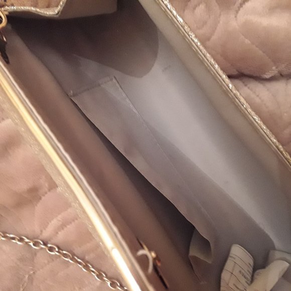 Silver Sparkle Prom Clutch - Picture 2 of 4